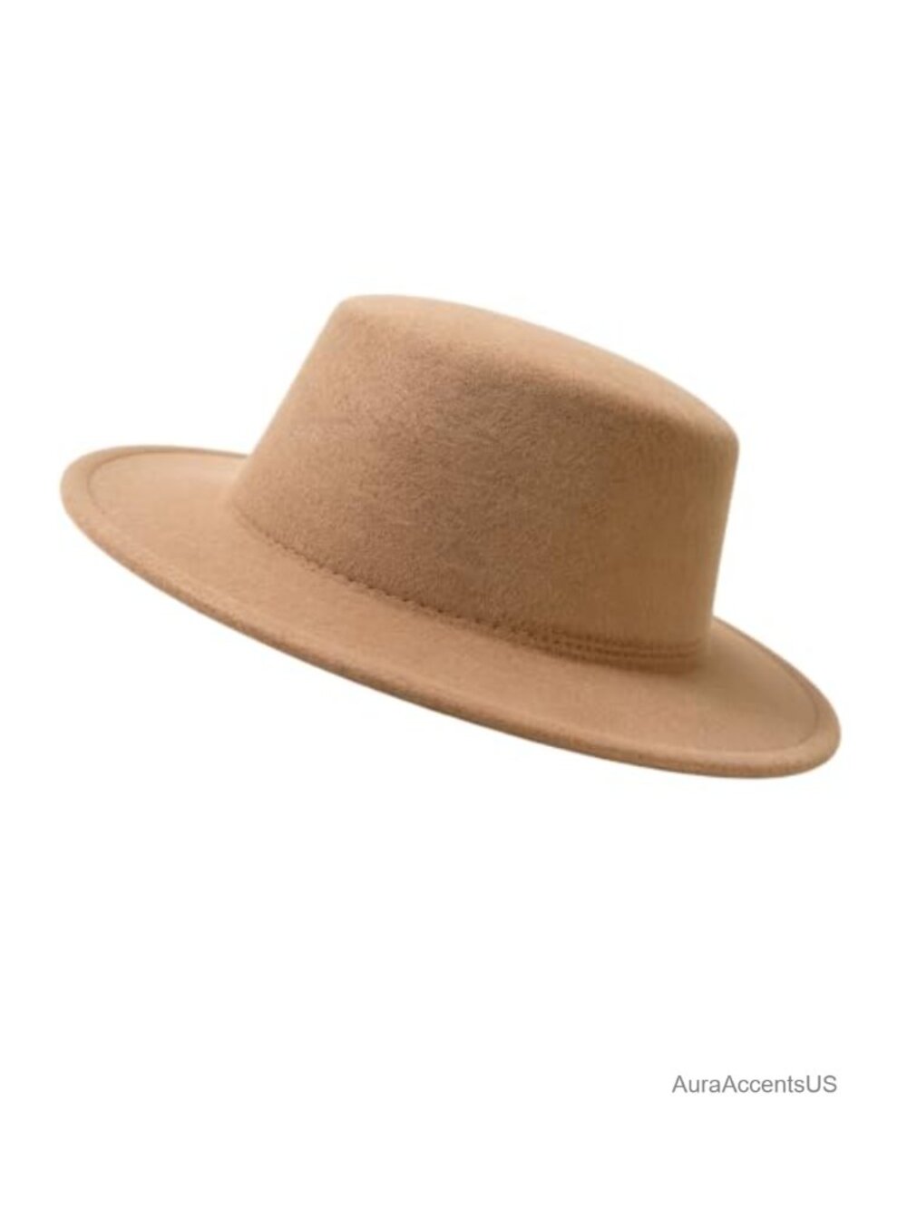 Wool Blend Wide Brim Fedora Hat Adjustable Unisex Wedding Party Church
